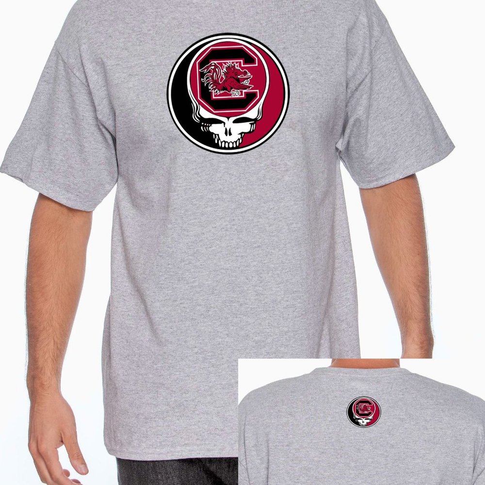 ZJD South Carolina Grateful Dead Gamecocks parody shakedown Ash T-shirt NWT